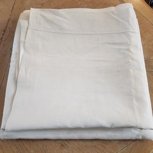Vintage Linen Flat Sheets Set of 2 Twin White